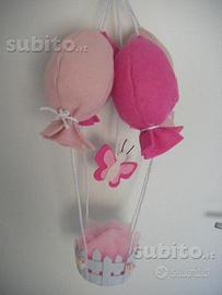 Fiocchi nascita mongolfiera