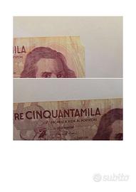 Lotto 5 banconote 50.000 Lire Bernini I Tipo