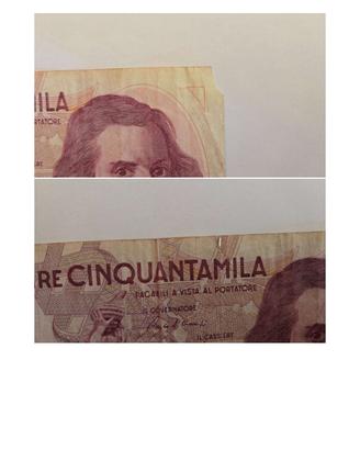 Lotto 5 banconote 50.000 Lire Bernini I Tipo