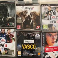Videogiochi PS3-Dishonored,Fifa,Singstar,Darkness