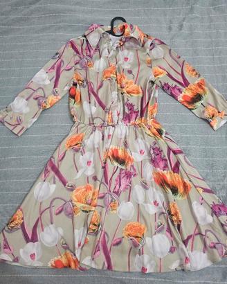 Vestito a fiori stile chemisier - Stampa floreale