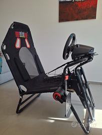 postazione di guida ps5 con volante logitech g