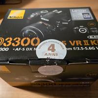 Nikon modello D3300 Kit Vr II nera completa