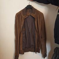 Giacca Pelle Capra Marrone taglia 50 