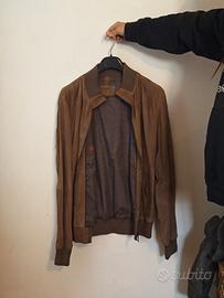 Giacca Pelle Capra Marrone taglia 50 
