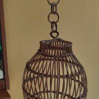 Lampada in vimini da giardino