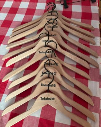 Lotto 17 cucce appandiabiti timberland in legno