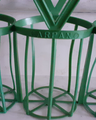 Cestello portabottiglie pubblicità Carpano anni 60