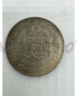 PERÙ 20 SOLES 1965 PERÙ REPÚBLICA PERUANA 400 ANNI