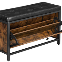 VASAGLE Panca Scarpiera, Panchina Imbottita con