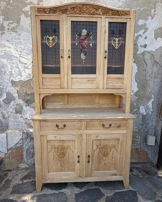 Credenza con Alzata Vintage Liberty - Legno