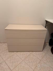 CASSETTIERA legno chiaro