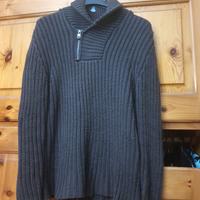 maglione pesante uomo taglia  M a righe  Marrone