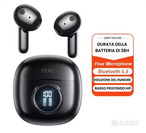 Cuffie QERE E40 Wireless (CAVO IN OMAGGIO)