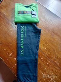 Tuta bimbo 6 anni U.S.Grand Polo e Apparel verde