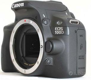 CANON 100D, 18mp, display touch, pochi scatti