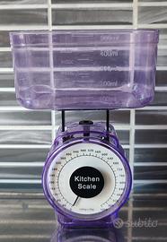 Mini Bilancia da cucina trasparente in plastica