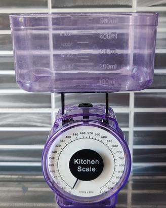 Mini Bilancia da cucina trasparente in plastica