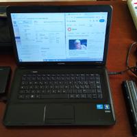 Notebook Compaq GC58 con disco esterno e borsa