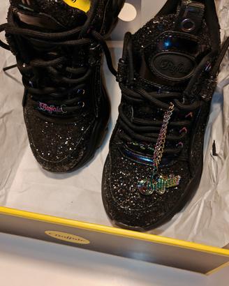 Buffalo binary vegan glitter black 