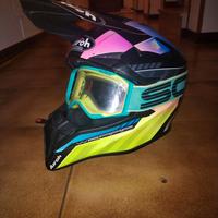 Casco cross Airoh +maschera scoot