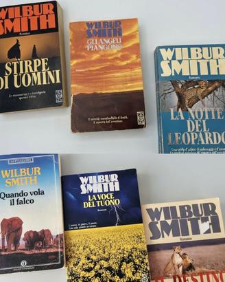 Lotto 6 Romanzi di Avventura Wilbur Smith