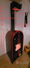 Stufa Nordica a legna con forno tubo compreso
