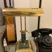 lampada   banchiere regolabile ottone anni 80