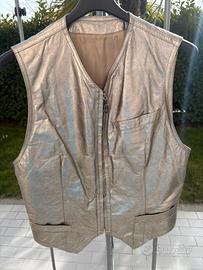 Gilet Gianni Versace  in pelle 