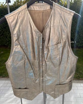 Gilet Gianni Versace  in pelle 