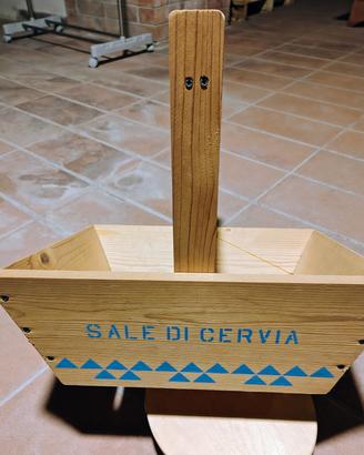 Cesta in legno Sale di Cervia 