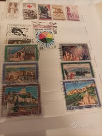 150 francobolli   con album picchio