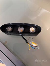 Applique LED 12W IP65 3 Lenti (16,7x8x4,5cm)