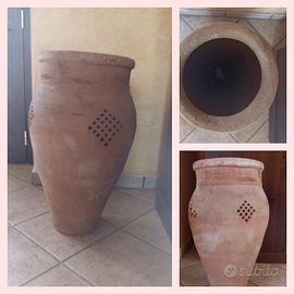 Anfora in Terra cotta e vaso