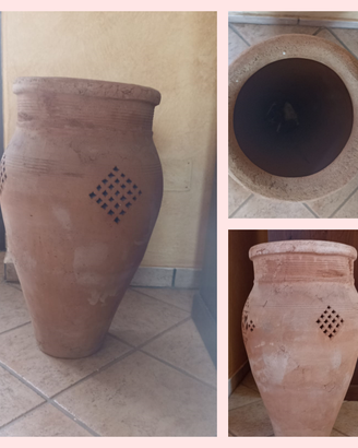 Anfora in Terra cotta e vaso