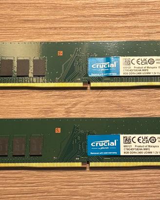 Crucial RAM DDR4 8GB 2400MHz CL17  2PZ
