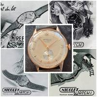 Nicolet Watch-Tramelan oro 18k 0.750 Swiss Made.