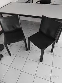 Coppia di sedie Cassina Cab 412