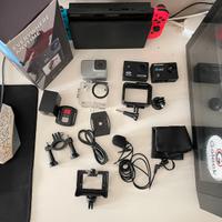 1 go pro + 2 action cam