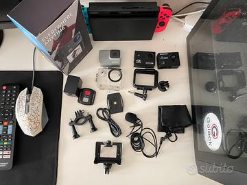 1 go pro + 2 action cam