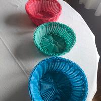 porta pane plastica colorati