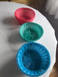 porta pane plastica colorati