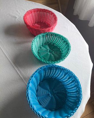 porta pane plastica colorati