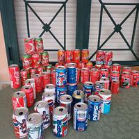 Lattine vintage CocaCola e Pepsi