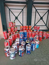 Lattine vintage CocaCola e Pepsi