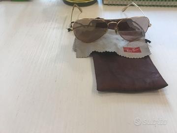 Occhiali Rayban Aviatore Dorati