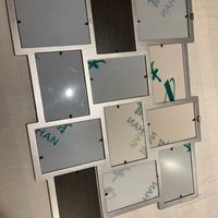Portafoto multiplo da parete – colore argento