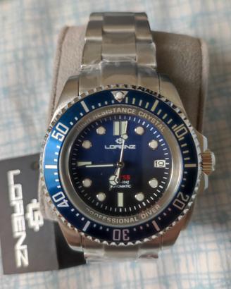 OROLOGIO LORENZ AUTOMATICO SUB 300M COSTO 890€ NEW