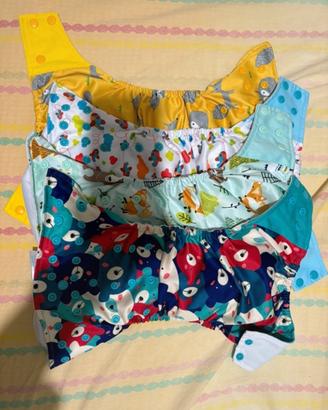 Pannolini lavabili (4) + set di ricambio