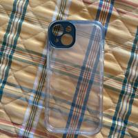 Cover iphone 13 trasparente e nera